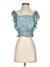 Chelsea & Violet 100% Polyester Teal Sleeveless Blouse Size S - photo 1