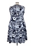 JM Collection Paisley Blue Casual Dress Size 3X - photo 2