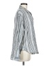 Sundry 100% Cotton Stripes Silver Long Sleeve Blouse Size Med (2) - photo 4