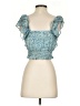 Chelsea & Violet 100% Polyester Teal Sleeveless Blouse Size S - photo 2