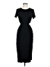 Shein Solid Black Cocktail Dress Size M (petite) - photo 1