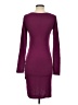 Leith Solid Burgundy Casual Dress Size S - photo 2