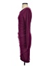 Leith Solid Burgundy Casual Dress Size S - photo 5