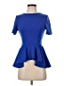 Shein Blue Short Sleeve Top Size 4 - photo 1