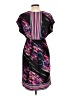 Bisou Bisou Graphic Black Casual Dress Size 10 - photo 2