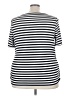 Talbots Stripes Black Short Sleeve T-Shirt Size 3X - photo 2