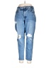 Old Navy Hearts Blue Jeans Size 12 - photo 1