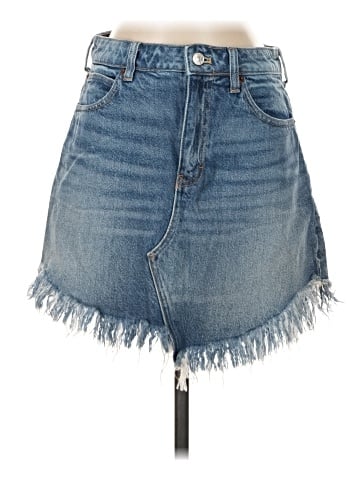 We the Free Denim Skirt (view 1)