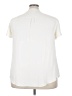 Talbots 100% Polyester Ivory Short Sleeve Blouse Size 22 - photo 2