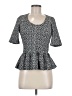 Maeve Gray Short Sleeve Top Size M - photo 1