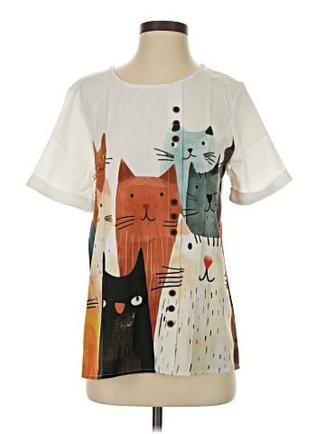 Unbranded Short Sleeve Blouse (view 1)
