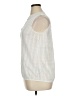 J. McLaughlin 100% Cotton Ivory Sleeveless Blouse Size XL - photo 5