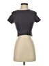 One Step Up Gray Short Sleeve Turtleneck Size S - photo 1