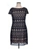 Eliza J 100% Polyester Graphic Blue Cocktail Dress Size 14 - photo 1