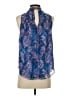 Ramy Brook 100% Polyester Blue Sleeveless Blouse Size XS - photo 2