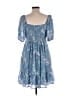 41Hawthorn 100% Polyester Blue Casual Dress Size L - photo 2