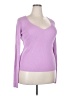 Halogen Purple Long Sleeve Top Size XXL - photo 2