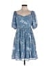 41Hawthorn 100% Polyester Blue Casual Dress Size L - photo 1