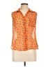 Fun2Fun 100% Polyester Orange Sleeveless Blouse Size L - photo 1