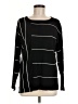 Chico's Stripes Black Pullover Sweater Size Med (1) - photo 1