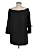 Halston Heritage Black Long Sleeve Blouse Size M - photo 2