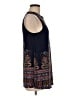 AB Studio Blue Sleeveless Blouse Size M - photo 4