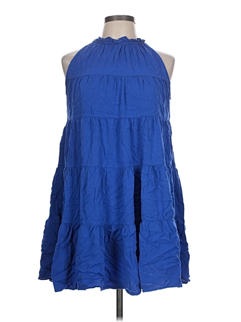 Pre-owned Assorted Brands Casual Dress In Blue
