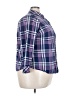 Talbots Plaid Purple 3/4 Sleeve Button-Down Shirt Size 3X Petite - photo 4