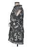 Diane von Furstenberg 100% Silk Gray Short Sleeve Silk Top Size 6 - photo 5