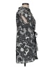 Diane von Furstenberg 100% Silk Gray Short Sleeve Silk Top Size 6 - photo 4