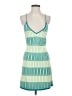 Zara Stripes Green Cocktail Dress Size S - photo 1