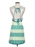 Zara Stripes Green Cocktail Dress Size S - photo 2