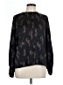 Vince. 100% Silk Black Long Sleeve Silk Top Size L - photo 1