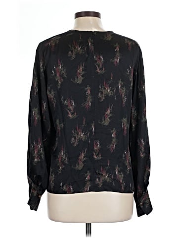 Vince. Long Sleeve Silk Top (view 2)