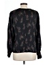 Vince. 100% Silk Black Long Sleeve Silk Top Size L - photo 2