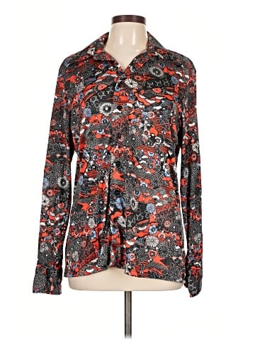 Oleg Cassini Long Sleeve Blouse (view 1)