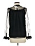 J.Crew 100% Polyester Black Long Sleeve Blouse Size M - photo 2
