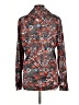 Oleg Cassini 100% Nylon Print Red Long Sleeve Blouse Size L - photo 2