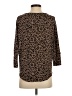 Market and Spruce Animal Print Brown Pullover Sweater Size S - photo 2