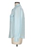 J.Crew 100% Silk Color Block Blue Long Sleeve Silk Top Size 8 (petite) - photo 5