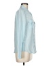 J.Crew 100% Silk Color Block Blue Long Sleeve Silk Top Size 8 (petite) - photo 4