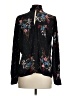 Parker 100% Silk Black Kimono Size XS - photo 2