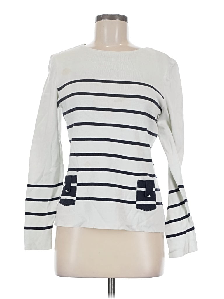 Pre-owned Saint James Pullover Sweater In White