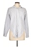 Madewell 100% Cotton Stripes Silver Long Sleeve Button-Down Shirt Size L - photo 1