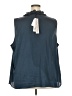 Catherine Malandrino 100% Polyester Solid Blue Sleeveless Blouse Size 3X - photo 2