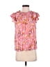 THML 100% Rayon Pink Short Sleeve Blouse Size XS - photo 1