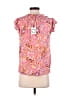 THML 100% Rayon Pink Short Sleeve Blouse Size XS - photo 2