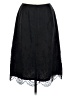 Ann Taylor 100% Silk Black Silk Skirt Size 8 Petite - photo 2