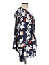 Parker 100% Polyester Floral Blue Casual Dress Size L - photo 4
