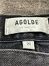 AGOLDE 100% Cotton Black Denim Shorts Size 26 waist - photo 3